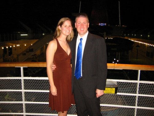 on deck after dinner